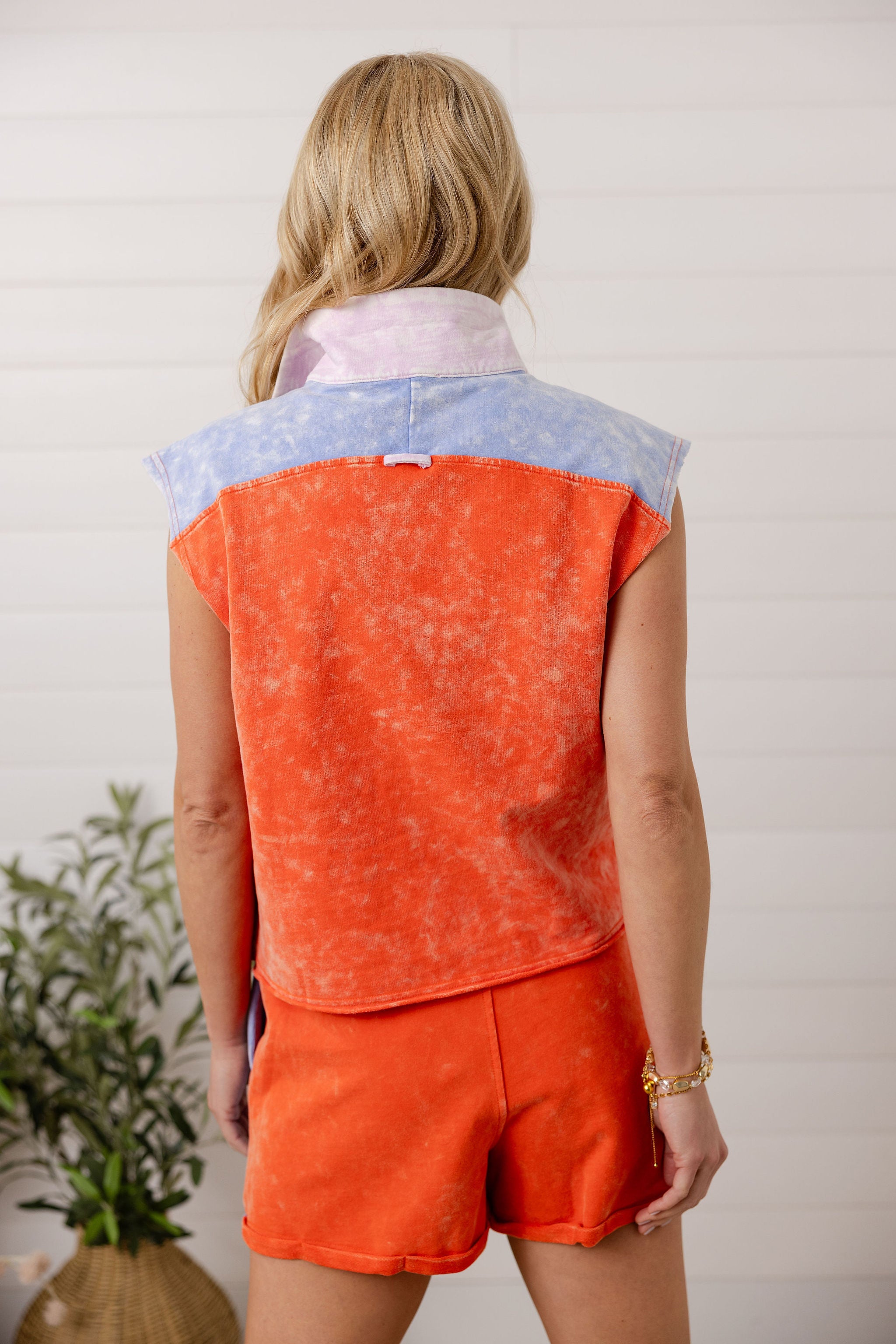 Sunset Splash Colorblock Shorts image 3